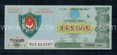 9 Ocak 2003 Çeyrek Bilet PYB1301 - 1