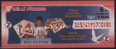 9 Ocak 2008 Yarım Bilet PYB2400 - 1