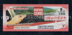 9 Ocak 2009 Yarım Bilet PYB1399 - Gökçekoleksiyon