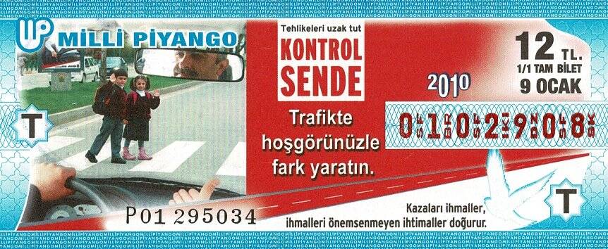 9 Ocak 2010 (T) Trafikte Hoşgörünüzle Fark Yaratın (11) Tam Bilet PYB5787 - 1