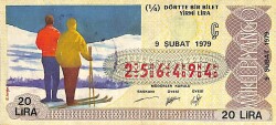 9 Şubat 1979 Piyango Bileti Çeyrek Bilet PYB6259 - Gökçekoleksiyon