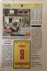 9 Şubat 1980 Takvim Yaprağı - Doğum Günü Hediyesi EFM(N)7618 - Gökçekoleksiyon