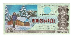 9 Şubat 1982 Piyango Bileti Çeyrek Bilet (N) PYB5885 - Gökçekoleksiyon