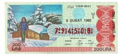 9 Şubat 1982 Yarım Bilet PYB4260 - 1