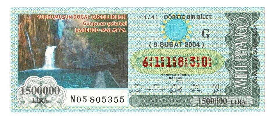 9 Şubat 2004 (14) Dörtte Bir Bilet PYB4780 - 1