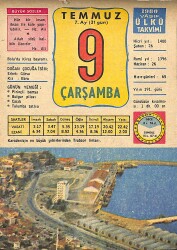 9 Temmuz 1980 Takvim Yaprağı - Doğum Günü Hediyesi EFMN15680 - Gökçekoleksiyon