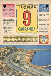 9 Temmuz 1980 Takvim Yaprağı - Doğum Günü Hediyesi EFM(N)9156 - Gökçekoleksiyon