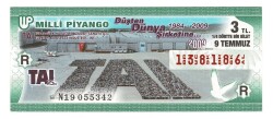 9 Temmuz 2009 (14) Dörtte Bir Bilet PYB4645 - Gökçekoleksiyon