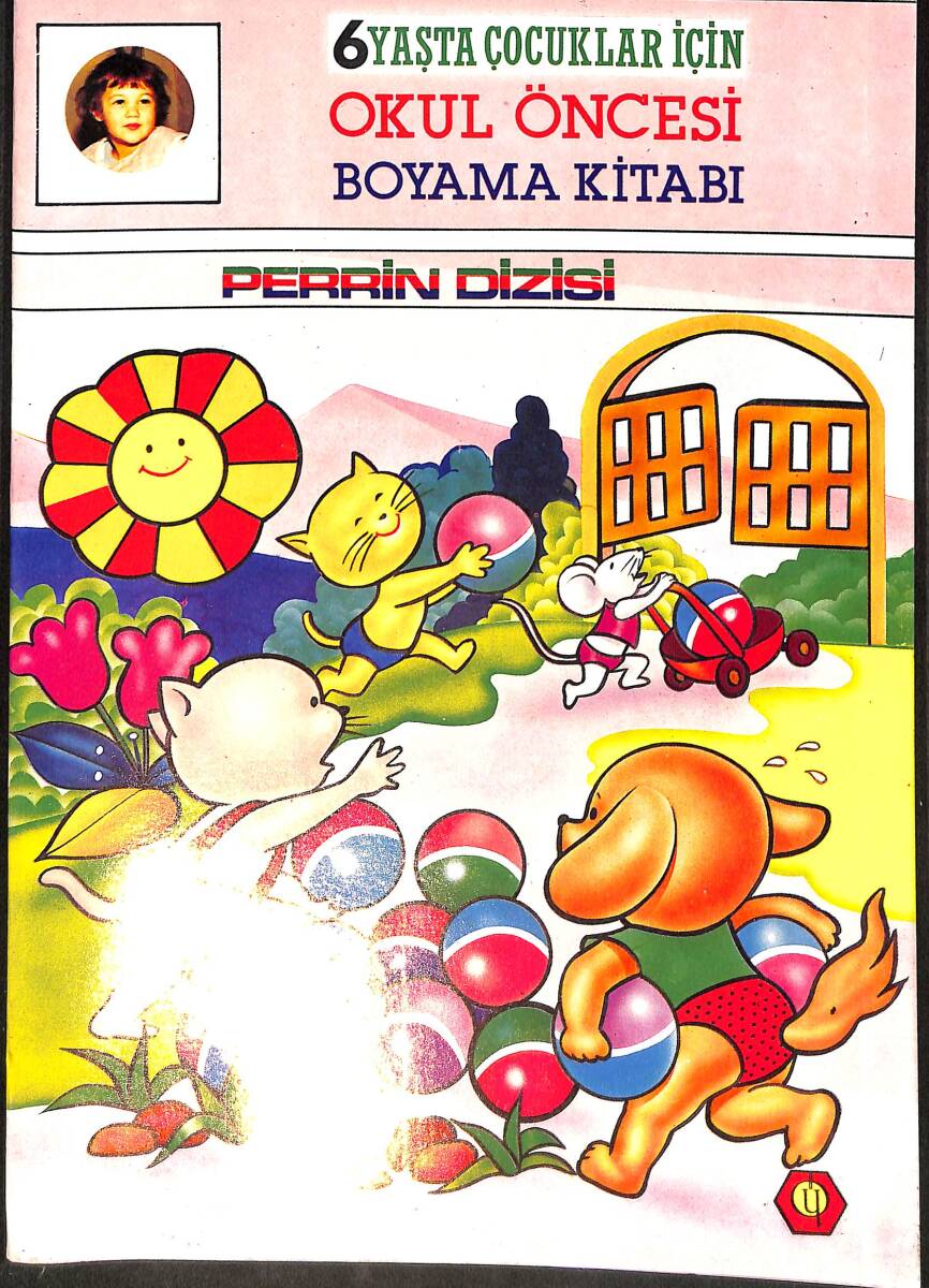 90'lar 6 Yaşta Çocuklar İçin Okul Öncesi Boyama Kitabı NDR99344 - 1