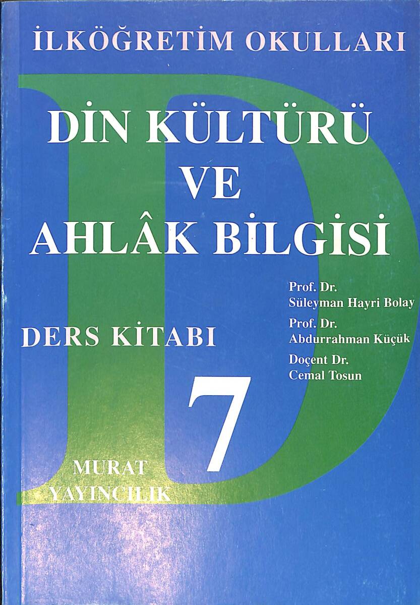 90'lar Din Kültürü ve Ahlak Bilgisi 7.Sınıf Ders Kitabı NDR99061 - 1