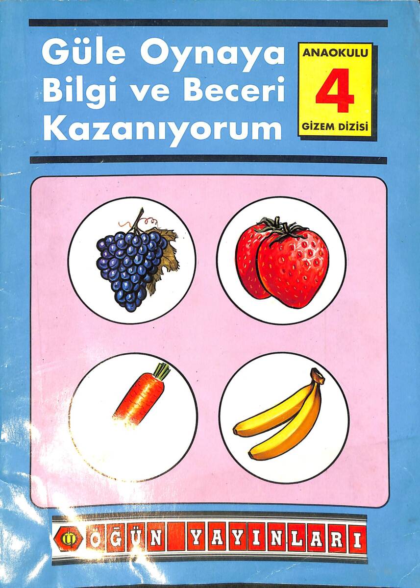 90'lar Güle Oynaya Bilgi ve Beceri Kazanıyorum Anaokulu 4 Kitabı NDR99260 - 1