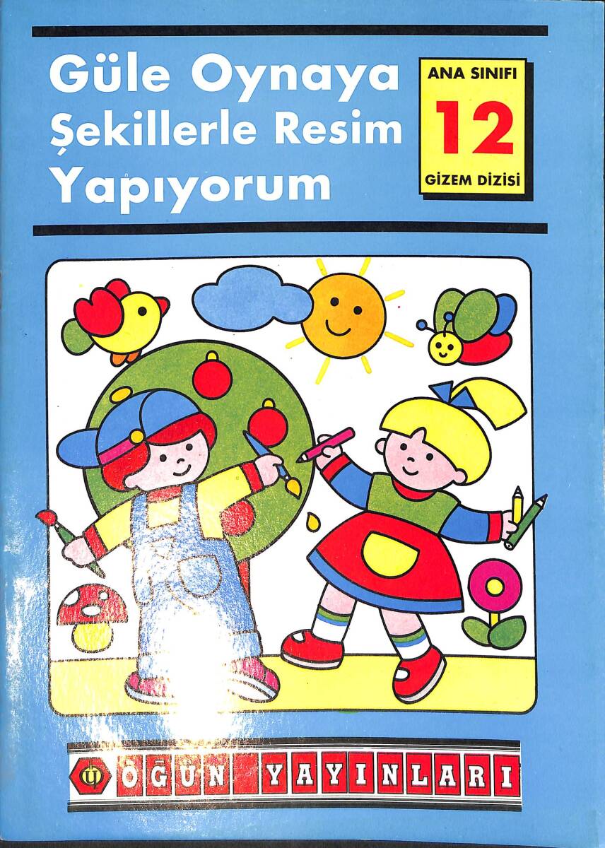 90'lar Güle Oynaya Şekillerle Resim Yapıyorum Ana Sınıfı 12 NDR100023 - 1