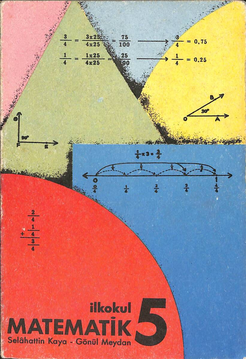 90'lar İlkokul 5.Sınıf Matematik Ders Kitabı NDR99086 - 1