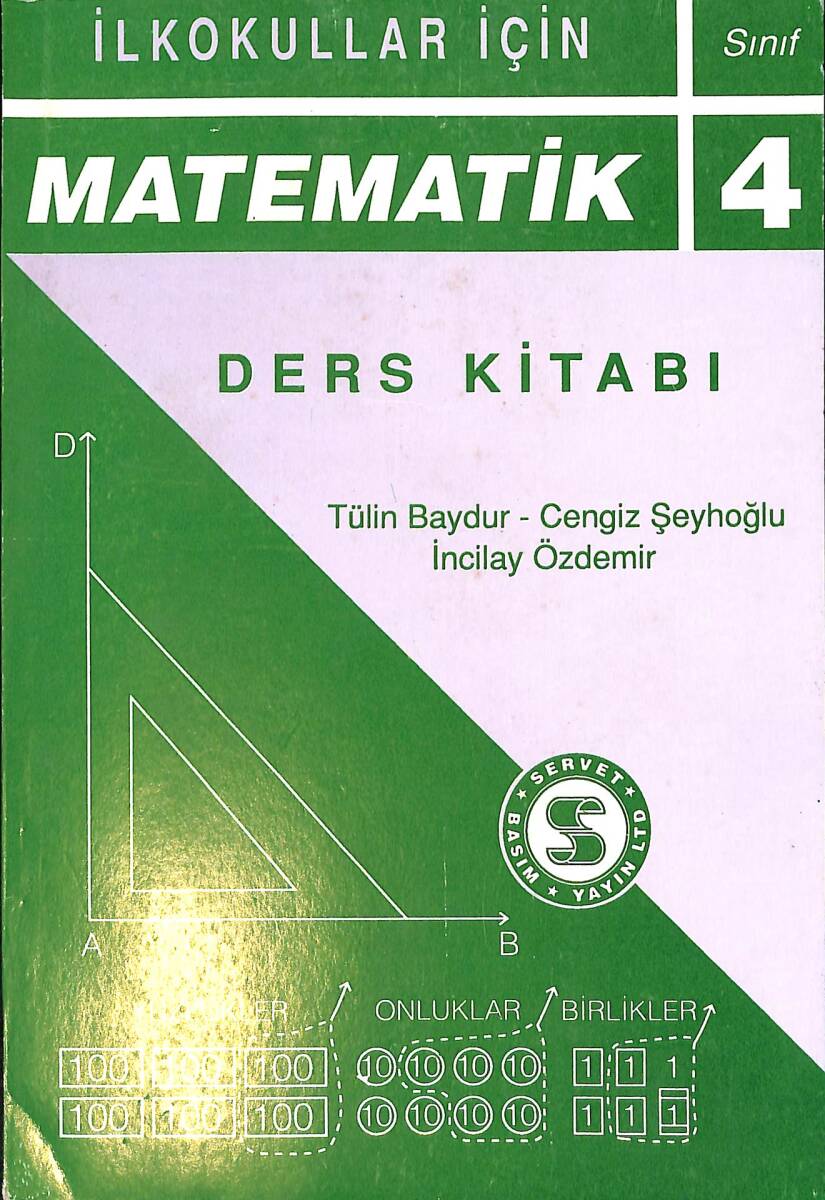 90'lar İlkokullar İçin Matematik 4.Sınıf Ders Kitabı NDR99059 - 1
