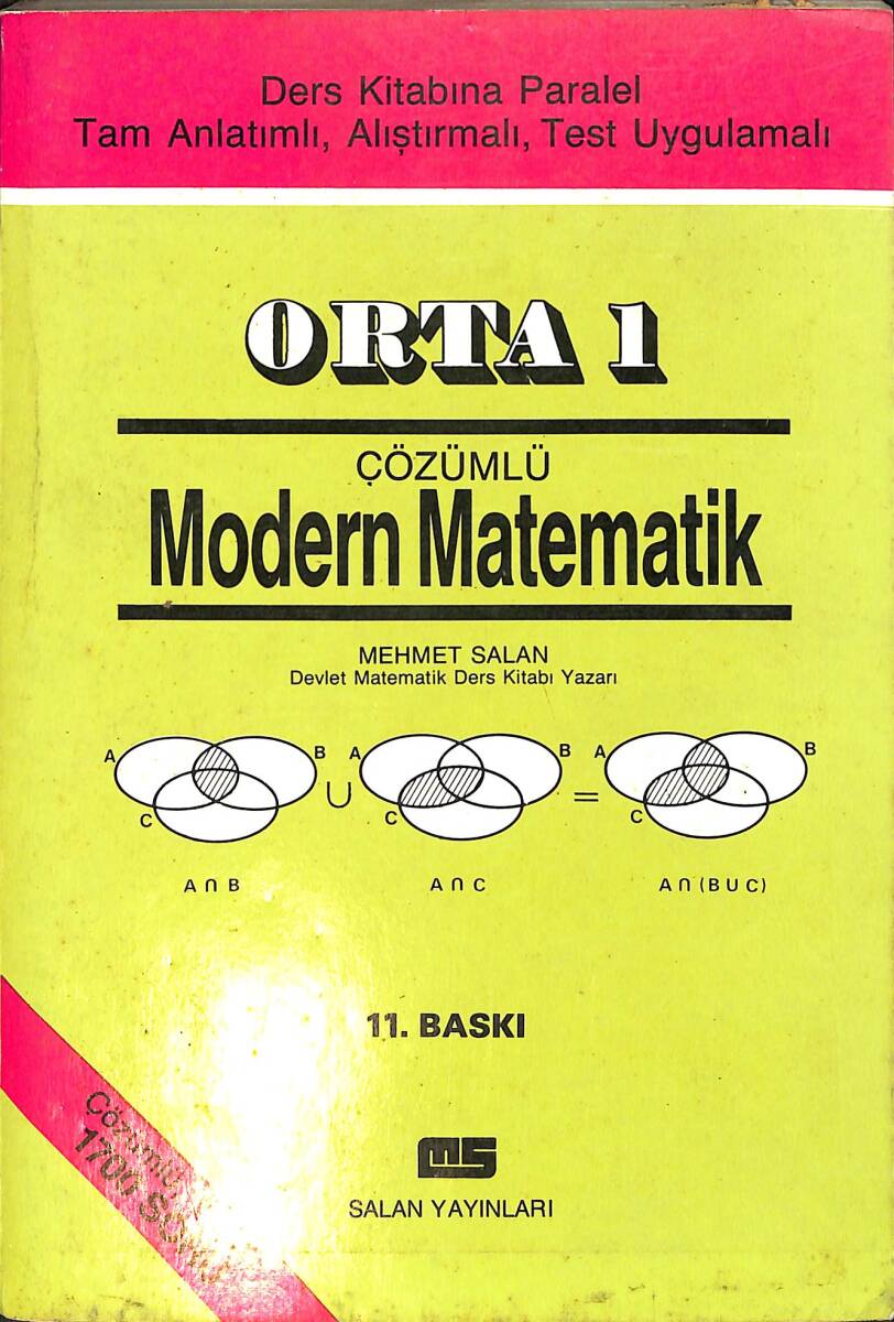 90'lar Orta 1 Çözümlü Modern Matematik Kitabı NDR99054 - 1