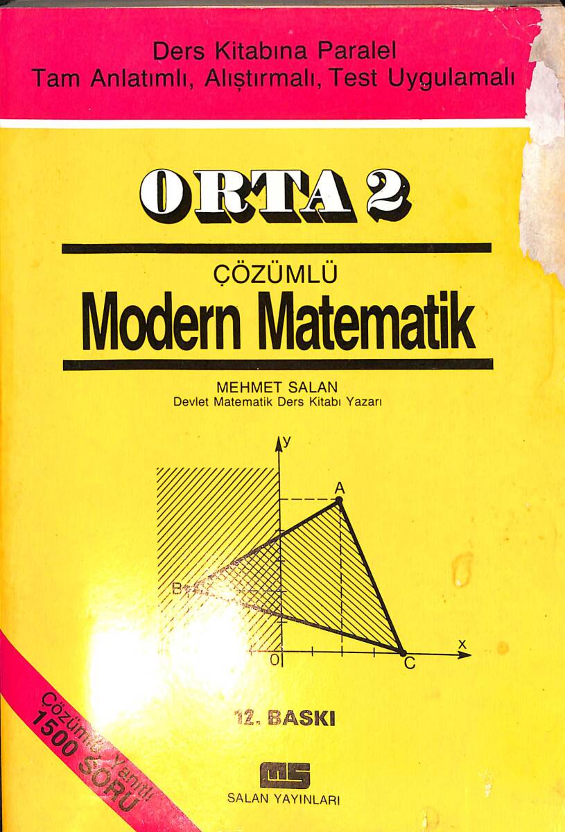 90'lar Orta 2 Çözümlü Modern Matematik Kitabı NDR99357 - 1