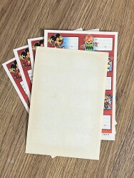 90’lar Retro Çizgi Film Karakterli Okul Etiketleri AOB6231 - 2