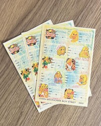 90’lar Vintage Barbie Temalı Defter Etiketleri AOB6228 - 3