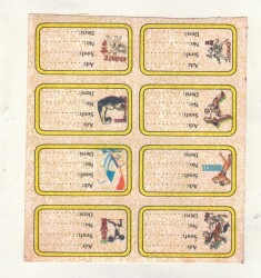 90’lar Vintage Sporcu Temalı Defter Etiketleri – “Muscle, Karate, Futbol, Yelken” AOB6125 - 2