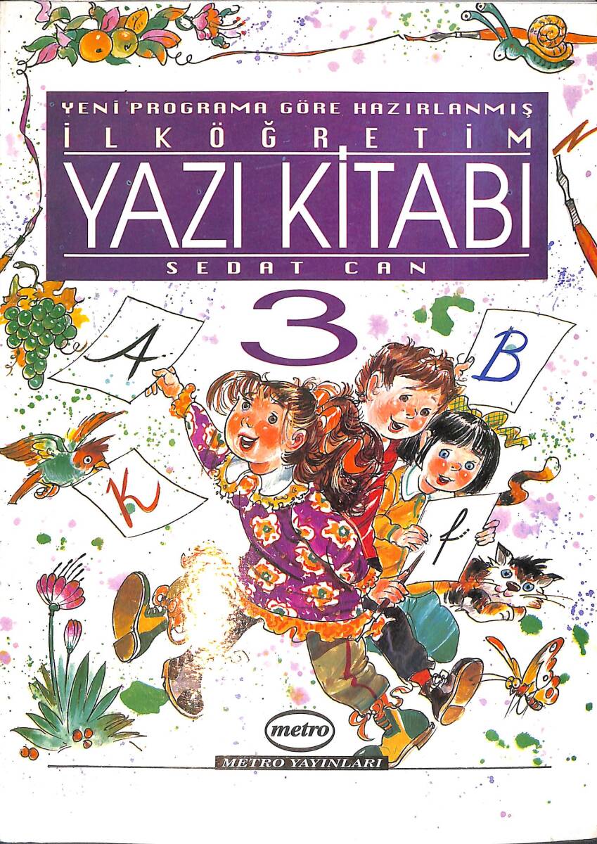 90'lar Yeni Programa Göre hazırlanmış İlköğretim Yazı Kitabı 3 NDR99388 - 1