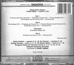 A. Adnan Saygun ‎- Yunus Emre CD (İkinci El) CD5645 - 2