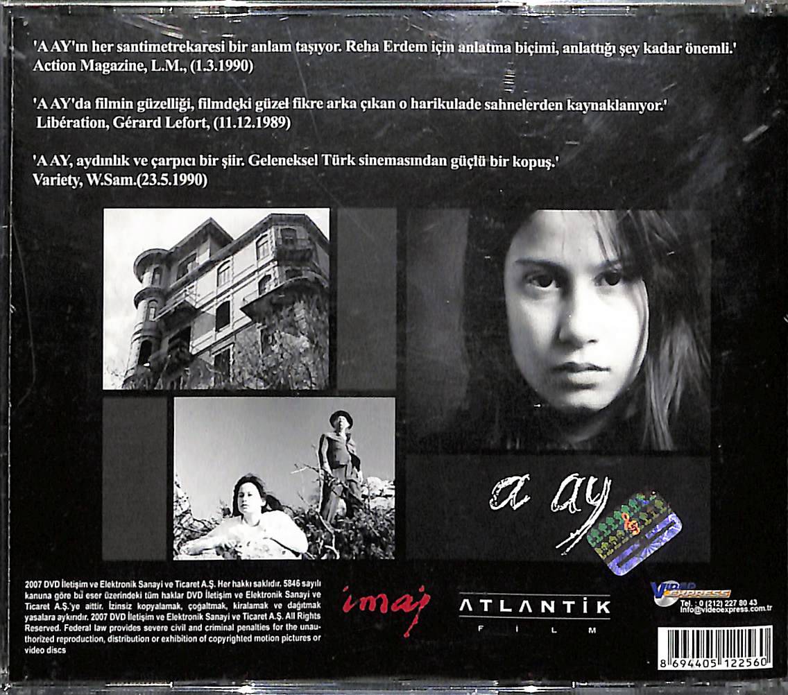 A ay (1988) Orijinal VCD Film ' Reha Erdem ilk Uzun metraj filmi ' **AZ ÇIKAR** VCD28205 - 2