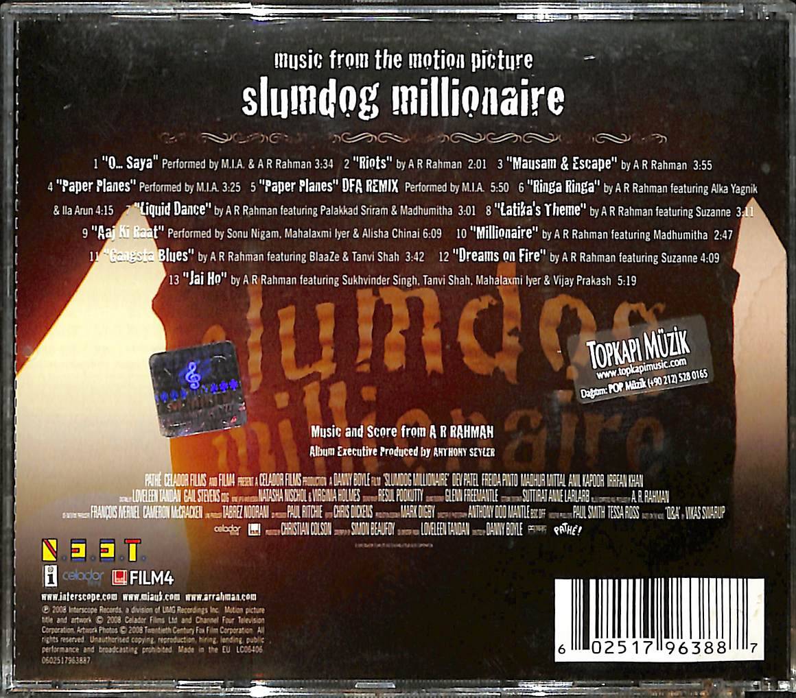 A R Rahman – Slumdog Millionaire CD (İkinci El) CD5377 - 2