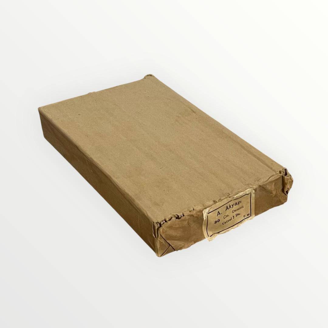 A.Akyazı Ahşap Cetvel 20cm.Demirli 2 Dz Tam Dolu Paket. AOB4957 - 1