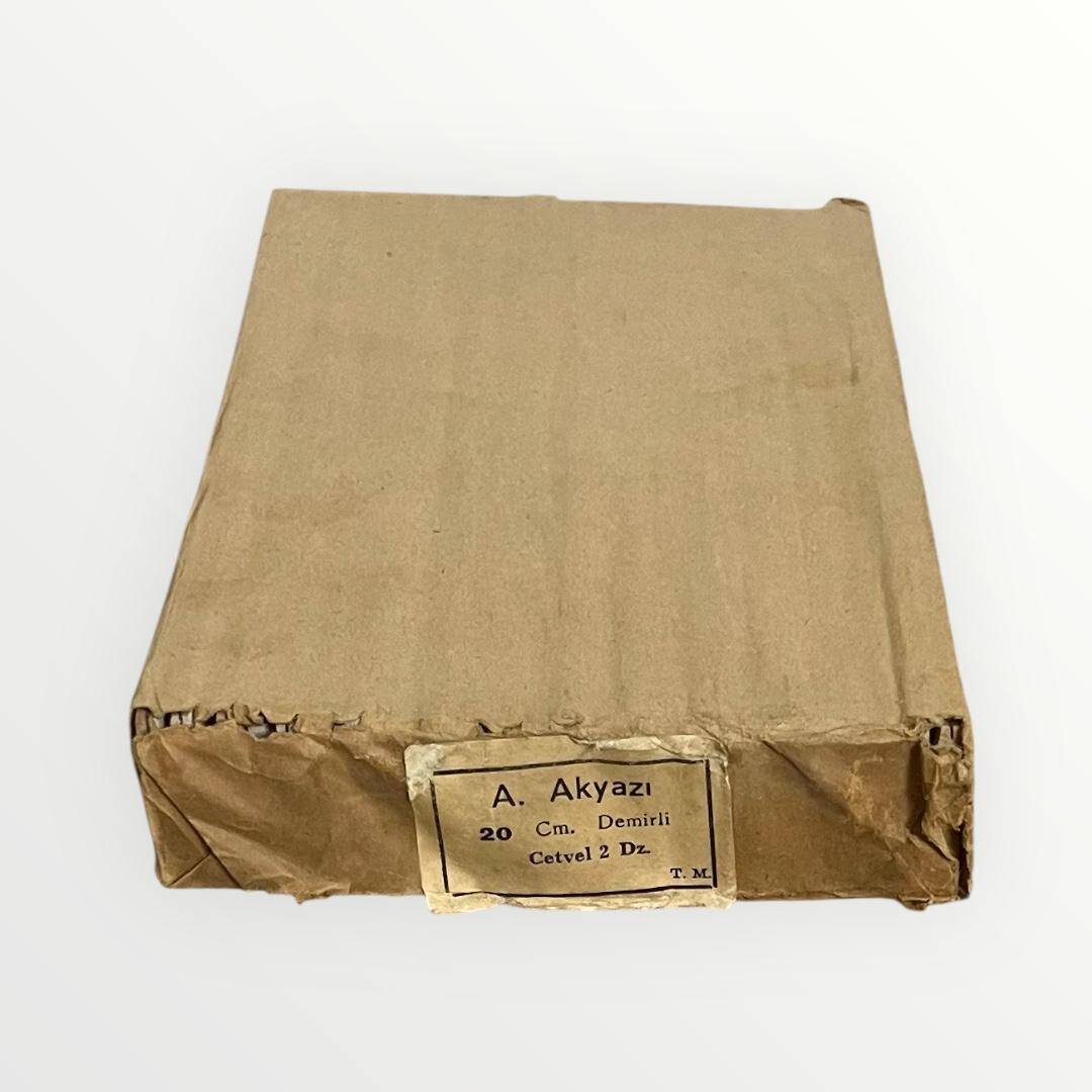 A.Akyazı Ahşap Cetvel 20cm.Demirli 2 Dz Tam Dolu Paket. AOB4957 - 2