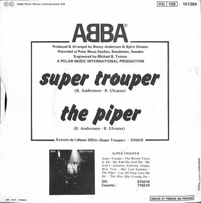 ABBA - Super Trouper The Piper PLAK (109) PLK19028 - 2