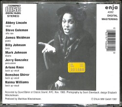 Abbey Lincoln - Talking To The Sun CD (İkinci El) CD4666 - 2