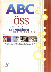 ABC ÖSS Haftalık Üniversiteye Hazırlık Dergisi Sayısal Sayı 16 NDR83195 - Gökçekoleksiyon