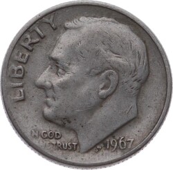 ABD 1 Dime 1967 *Roosevelt Dime* ÇÇT YMP11106 - 3