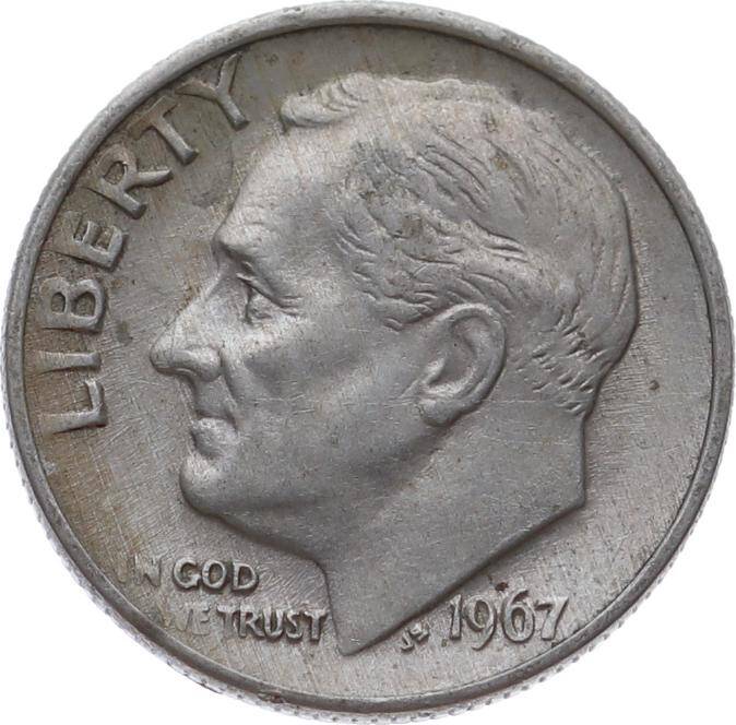ABD 1 Dime 1967 *Roosevelt Dime* ÇÇT YMP11109 - 3