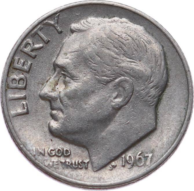 ABD 1 Dime 1967 *Roosevelt Dime* ÇÇT YMP11116 - 3