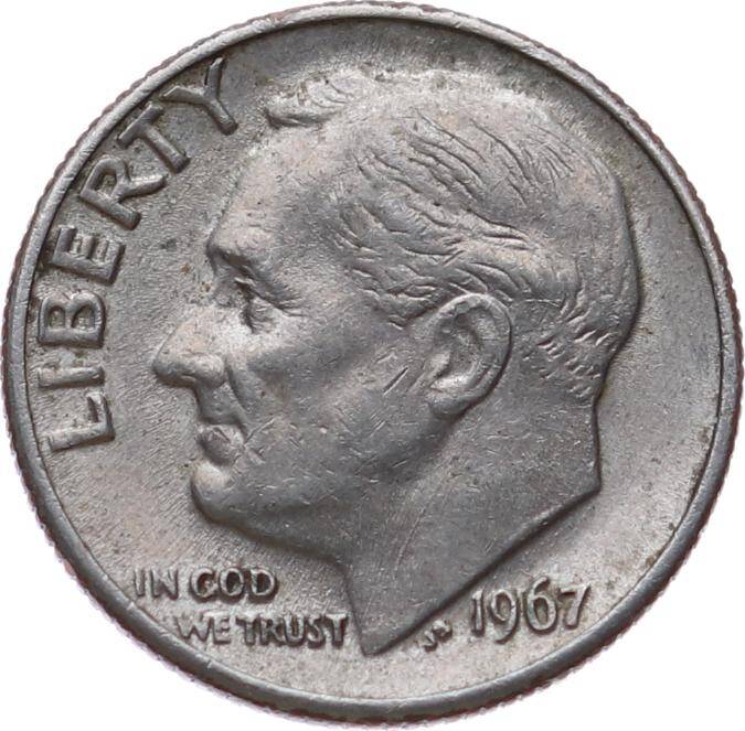 ABD 1 Dime 1967 *Roosevelt Dime* ÇÇT YMP11117 - 3