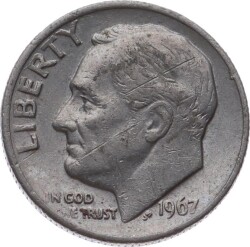 ABD 1 Dime 1967 *Roosevelt Dime* ÇT YMP11107 - 3