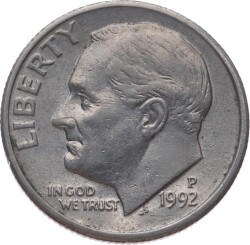 ABD 1 Dime 1992 *Roosevelt Dime* ÇÇT YMP11125 - Gökçekoleksiyon