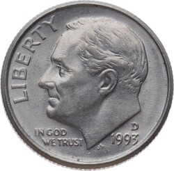 ABD 1 Dime 1993 *Roosevelt Dime* ÇÇT YMP11123 - Gökçekoleksiyon