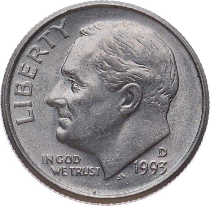 ABD 1 Dime 1993 *Roosevelt Dime* ÇÇT YMP11123 - 3