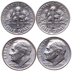 ABD 1 Dime 1996(D) 97 (P) ÇİL YMP6384 - Gökçekoleksiyon