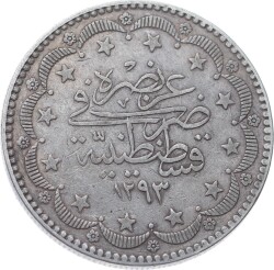 Abdülhamid 20 Kuruş 1293/1 ÇT+ OMP3012 - 2