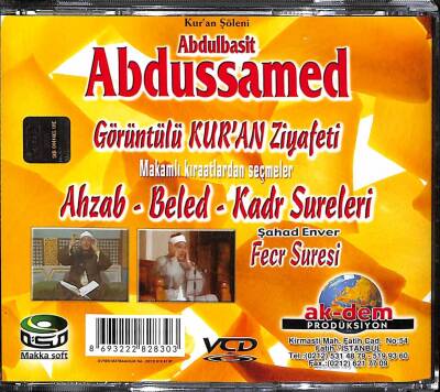 Abdulbasit Abdussamed - Görüntülü Kuran Ziyafeti - Ahzab, Beled Ve Kadr Sureleri VCD (108.5) VCD24843 - 4