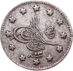 Abdülhamid 1 Kuruş 1293/23 Gümüş - ÇÇT OMP3295 #415 - Gökçekoleksiyon