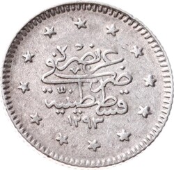 Abdülhamid 1 Kuruş 1293/23 Gümüş - ÇT OMP3341 #323 - 2