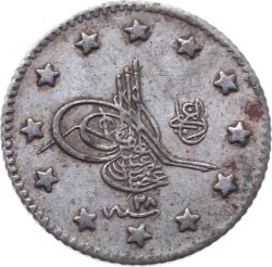 Abdülhamid 1 Kuruş 1293/28 ÇA Gümüş OMP2297 - Gökçekoleksiyon