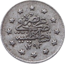 Abdülhamid 1 Kuruş 1293/28 ÇA Gümüş OMP2300 - 2