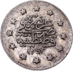 Abdülhamid 1 Kuruş 1293/28 Gümüş - ÇÇT OMP3194 - 2