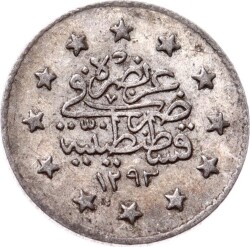 Abdülhamid 1 Kuruş 1293/29 Gümüş - ÇÇT+ OMP3302 #441 - 2