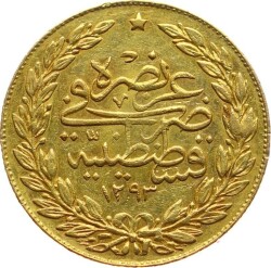 Abdülhamid 100 Kuruş 1293/19 Kulpsuz ÇİL OMP2821 768 - 2